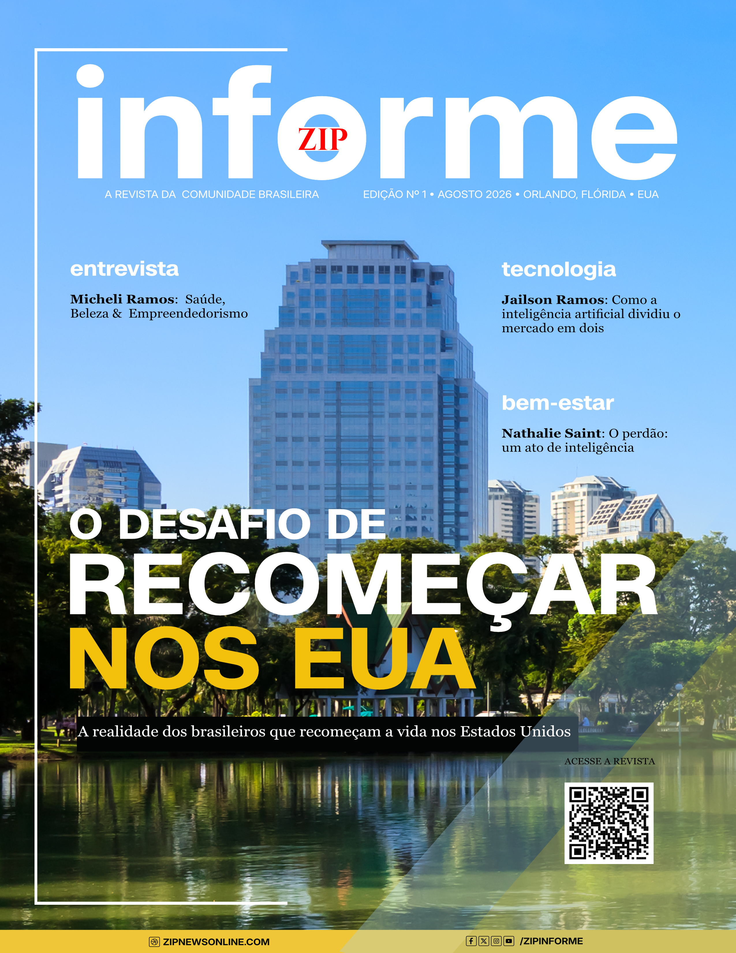 O DESAFIO RECOMEÇAR NOS EUA